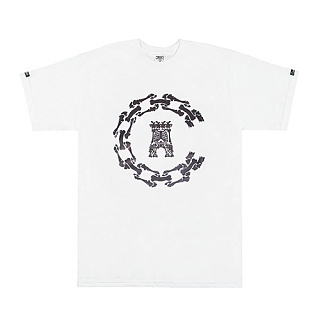 BONEZ CHAIN C SS TEE - WHT(1540707)