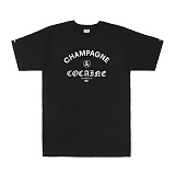 CHAMPAGNE & COCAIN SS TEE - BLK(1520704)-̹