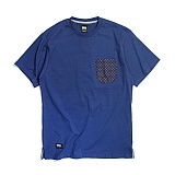 [FRIZM WORKS] DOT POCKET TEE-MARINE BLUE-̹