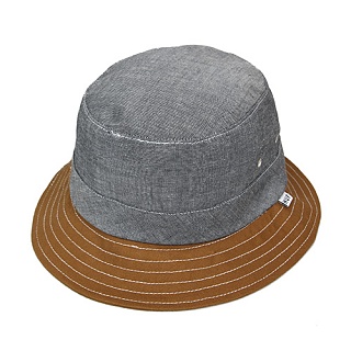 CHAMBRAY FIELD BUCKET-BLK