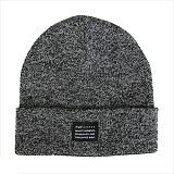 MIXED YARN BEANIE-BLK-̹