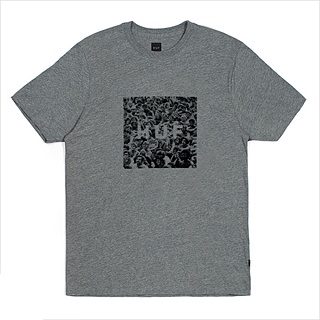 WOOD STOCK BOX LOGO SS TEE_GRY