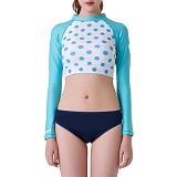 DOT CROP RASHGUARD-MINT DOT-̹