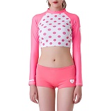 DOT CROP RASHGUARD-PINK DOT-̹