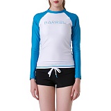 EVE RASHGUARD-WHITE/AQUA BLUE-̹