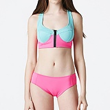 PURA CROP NEOPRENE BIKINI (TOP)-PIN-MINT-̹