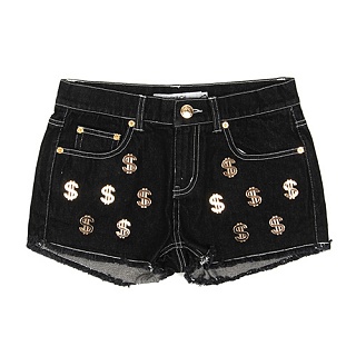 [JOYRICH] CASH FLOW DENIM SHORT-BLK