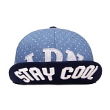 LDN PATCH SNAPBACK-BLUE POLKA DOT-̹