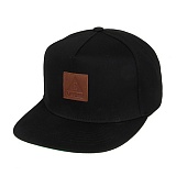 LEATHER ICON SNAPBACK-BLACK-̹