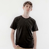 BASIC HENLEY TEE-BLK-̹