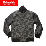 [ROMANTIC CROWN] HERRINGBONE CAMO STADIUM JACKET_BLACK-̹