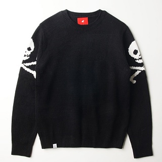 [WHYWORKS] CURSE: SKULL KNIT - BLK
