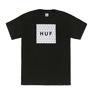 TRIANGLE BOX LOGO TEE-BLK