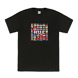 FLAG BOX LOGO TEE-BLK-̹