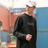 TAKE A TIME SWEATSHIRTS-BLACK-̹