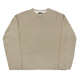 [NAMEOUT] BASIC OVERSIZED CREWNECK SWEATSHIRTS - BEIGE-̹