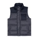 DUCK DOWN VEST - GRAY-̹