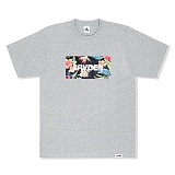 HAWAIIAN BOX LOGO TEE - GRAY-̹