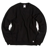 NU BLEND SWEAT CREW NECK SHIRTS-BLK-̹