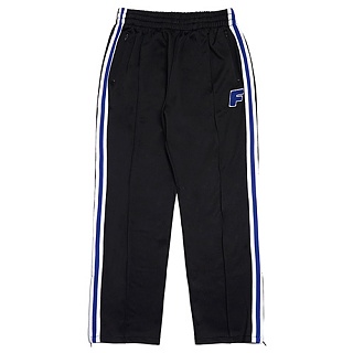 [FRESH ANTI YOUTH] LOGO ZIP TRACK PANTS-BLACK