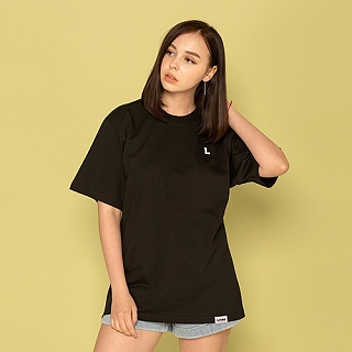 BASIC L LOGO S/S TEE-BLACK