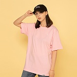 BASIC L LOGO S/S TEE-LIGHT PINK-̹