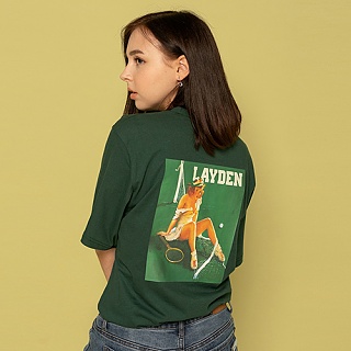 TENNIS PINUP S/S TEE-GREEN