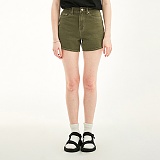 HIGH WAIST SHOT PANTS HS [KHAKI]-̹