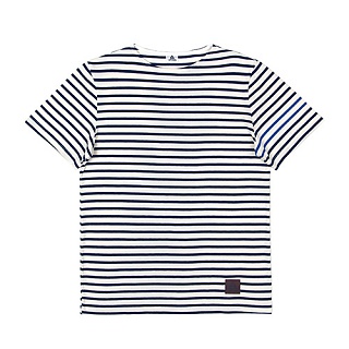 SHORT SLEEVE BORDER TEE-NAVY