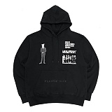 PLASTIC FACE PATCHED HOODIE-BLACK-̹