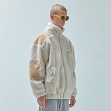 TWO TONE SHEARLING JACKET_beige-̹