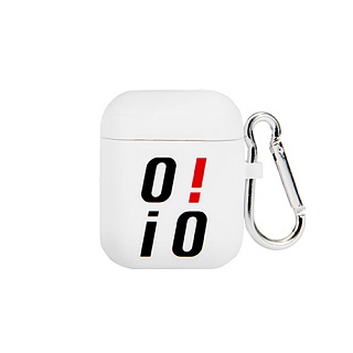 BIG LOGO AIRPODS CASE_white