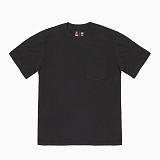 BASIC S/S POCKET TEE-WASHED BLACK-̹