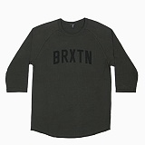 HAMILTON 3/4 SLEEVE TEE-WASHED BLACK-̹