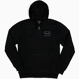 GRADE ZIP HOOD FLEECE-BLACK-̹