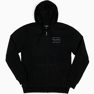 GRADE ZIP HOOD FLEECE-BLACK